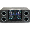 Pyramid Dual 10" 1000 Watts Bandpass Subwoofer System w/ Neon Accent - BNPS102
