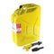 Wavian 20 Litre Steel Jerrycan and Spout System Yellow JC0020YVS