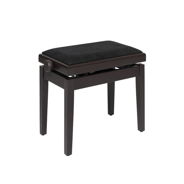 Stagg Hydraulic Piano Bench Rosewood Finish w/ Black Velvet Top
