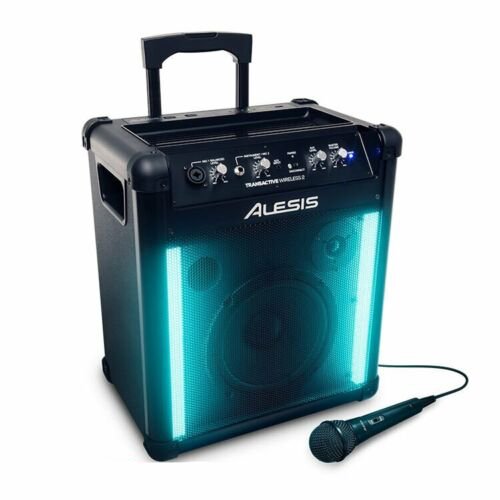 Alesis TransActive Wireless 2 Rechargeable Bluetooth Audio Speaker with LED