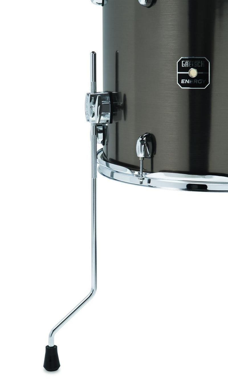 Gretsch Energy 5-Piece Drum Set w/ Hardware & Zildjian Cymbals - Grey Steel