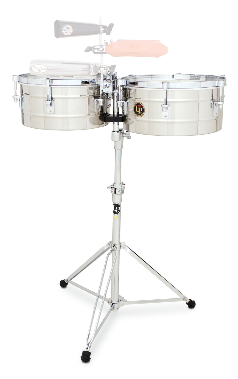 Latin Percussion LP256-S 13" and 14" Tito Puente Timbales - Stainless Steel