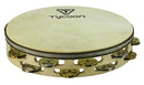 Tycoon Percussion Double Row Headed Wooden Tambourine - TBWH-DBM