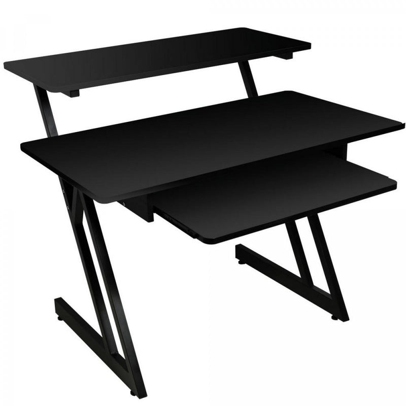 On-Stage Ergonomic Z-Frame Home Studio Workstation Desk - Black - WS7500B