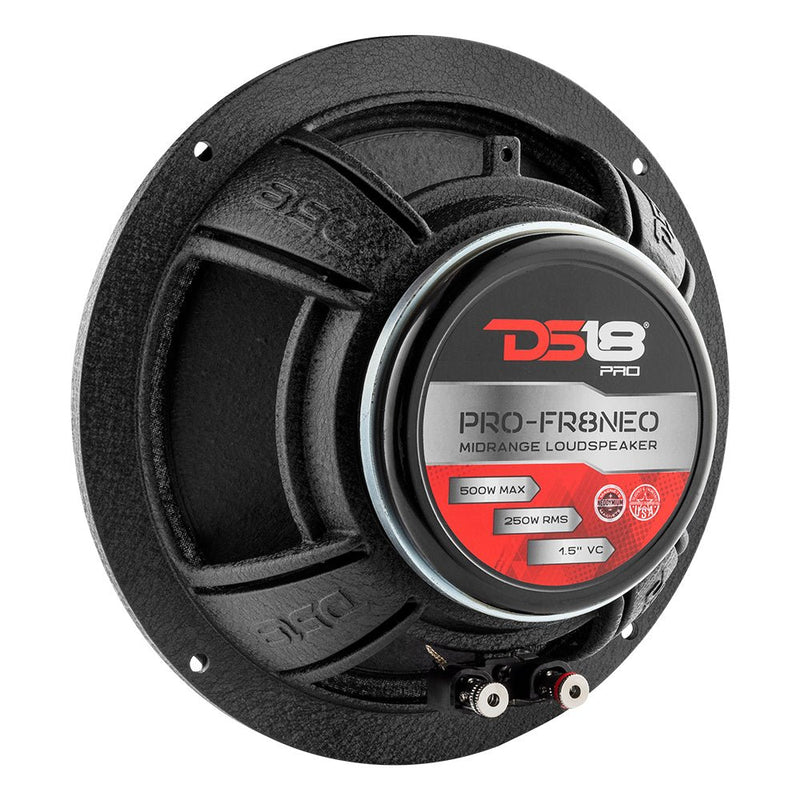 DS18 PRO-FR8NEO 8" 500 Watt 4 Ohm Neodymium Bullet Full-Range Loudspeaker