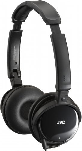 JVC Noise-Canceling Headphones with Retractable Cord - HANC120