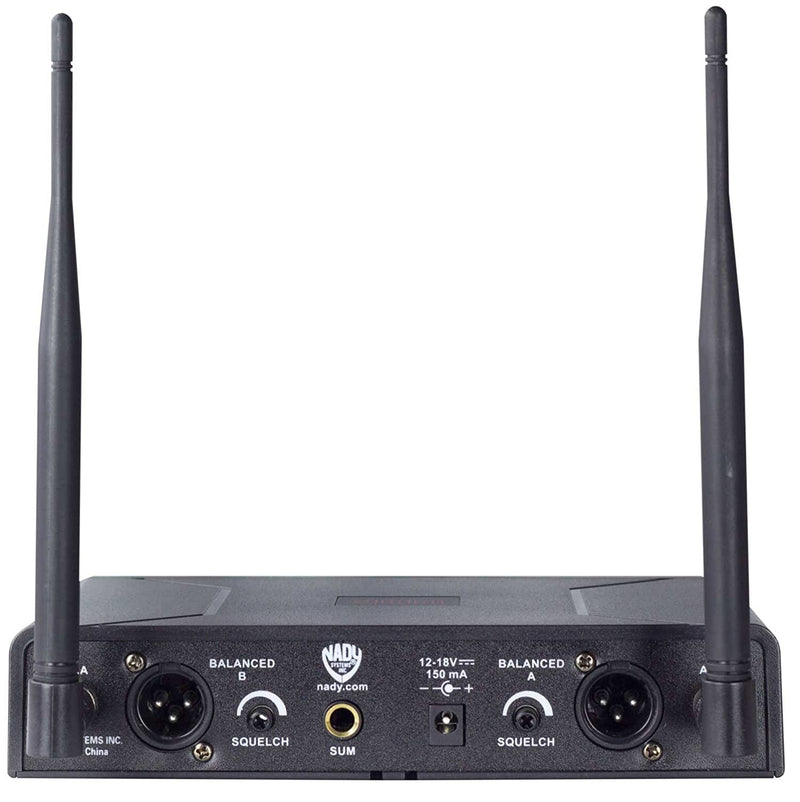 NADY Dual 100-Channel UHF Wireless Headset Microphone System -  U-2100-HM3