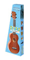 Mahalo MR1-TBR-PK Rainbow Soprano Ukulele Package - Trans Brown