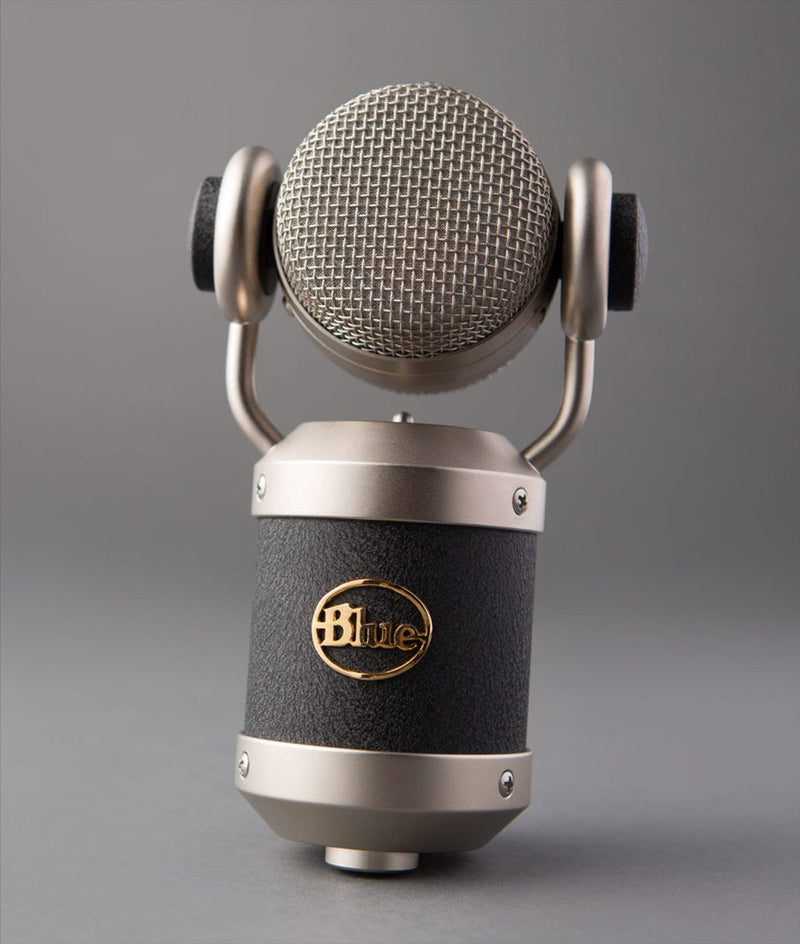 Blue Mouse Condenser Microphone with Larger-than-Life Bottom End
