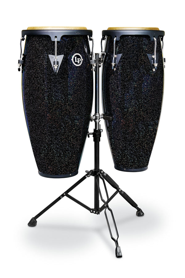 Latin Percussion Aspire 10” & 11” Santana Black Magic Conga Set w/ Double Stand