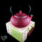 Japanese Tetsubin Cast Iron Teapot 50 oz / 1.5 L Burgundy Bamboo w/ Infuser